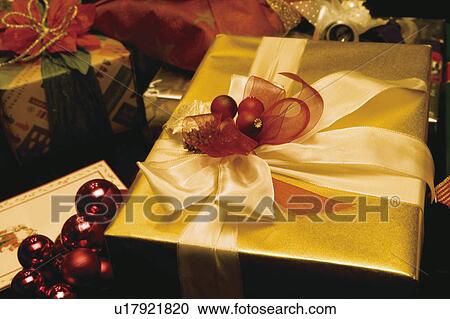 Stock Image - Christmas presents. Fotosearch