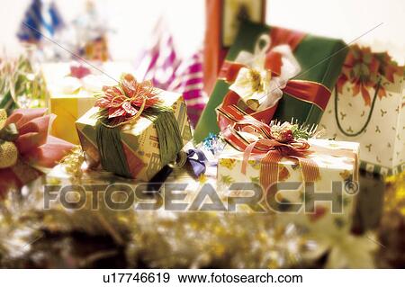Christmas presents View Large Photo Image Stock Photo - Christmas presents. Fotosearch