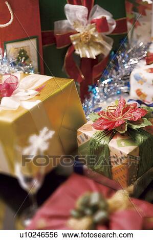 Stock Photograph - Christmas presents. Fotosearch