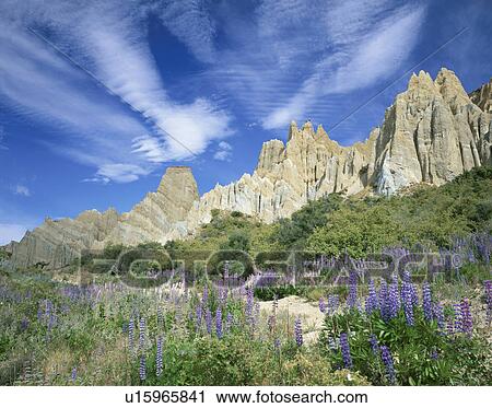 Clay Cliffs Scenic Reserve, New Zealand View Large Photo Image Stock Image - Clay Cliffs Scenic Reserve, New Zealand. Fotosearch