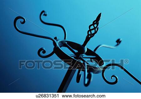 Stock Image - Close Up Image of Pole Hanger. Fotosearch