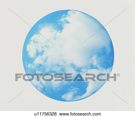 Stock Photograph - Clouds in blue sky. Fotosearch