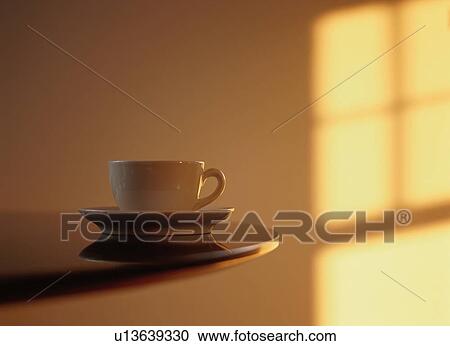 Coffee cup on table View Large Photo Image Stock Image - Coffee cup on table. Fotosearch