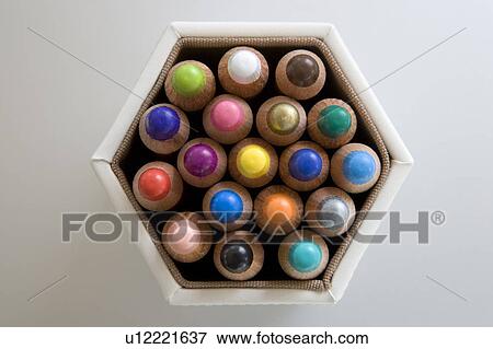Stock Photo - Colored pencils. Fotosearch