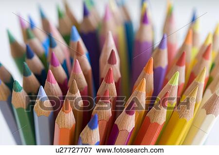 Colored pencils View Large Photo Image Stock Photo - Colored pencils. Fotosearch