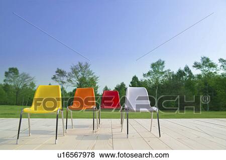 Colorful chairs View Large Photo Image Stock Photo - Colorful chairs. Fotosearch