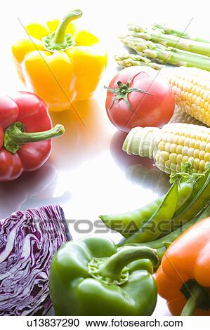Stock Image - Colorful vegetables. Fotosearch