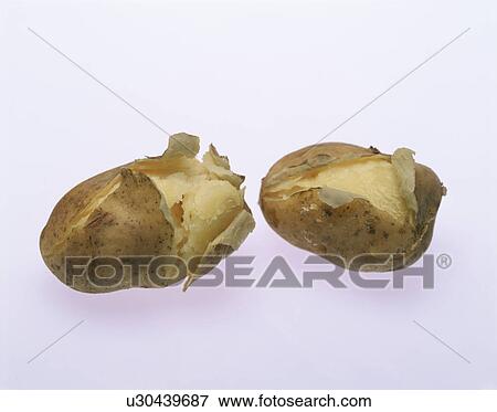 Stock Photo - Cooked baron potatoes. Fotosearch
