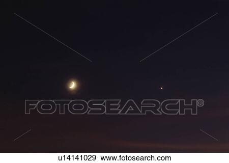 Stock Photo - Crescent moon. Fotosearch