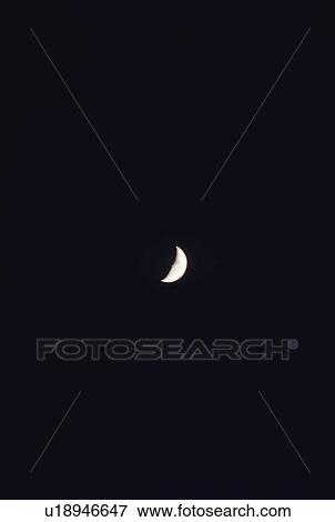 Crescent moon View Large Photo Image Stock Photo - Crescent moon. Fotosearch