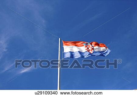 Stock Image - Croatian flag. Fotosearch