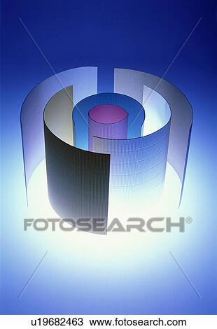 Stock Image - Curved panels. Fotosearch