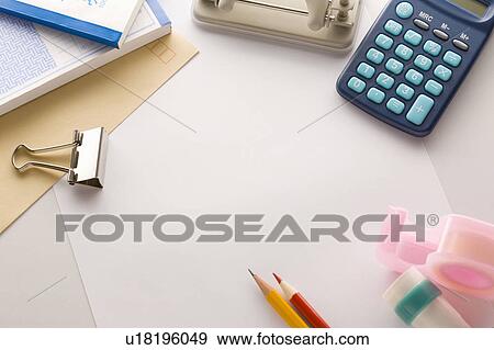 Stock Photo - Desk stationery. Fotosearch