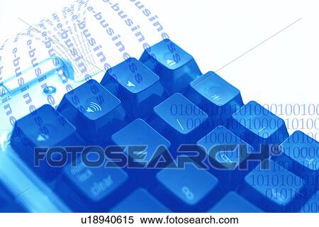 Stock Photography - Digital composite depicting e-business. Fotosearch