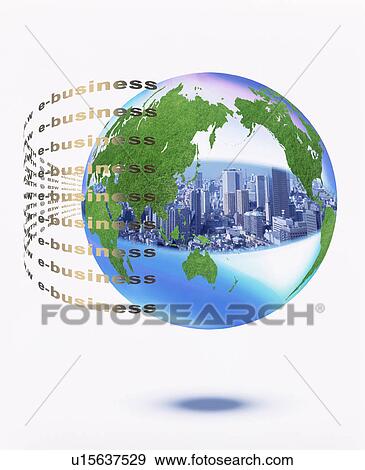 Stock Photo - Digital composite of e-business. Fotosearch