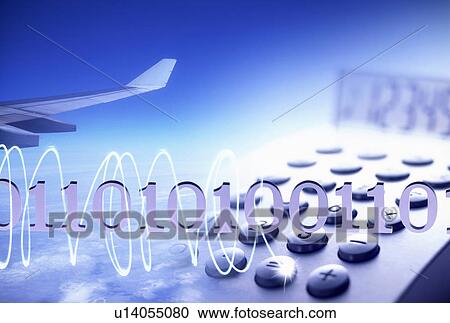 Stock Image - Digital composite of global business and the internet. Fotosearch
