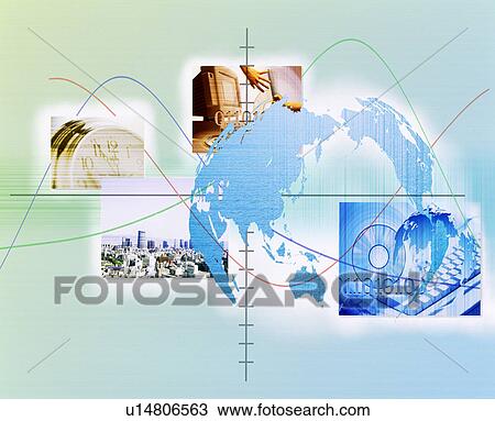 Digital composite of global business View Large Photo Image Stock Image - Digital composite of global business. Fotosearch