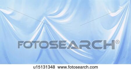 Stock Photo - Draped blue silk. Fotosearch