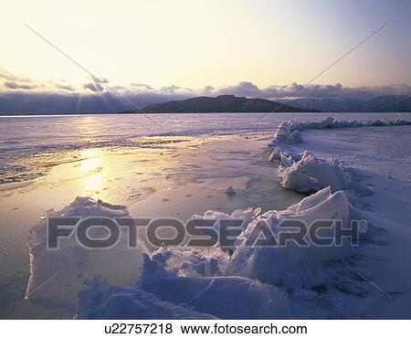 Drift ice on Kussharo Lake, Teshikaga-machi, Hokkaido, Japan View Large Photo Image Stock Photo - Drift ice on Kussharo Lake, Teshikaga-machi, Hokkaido, Japan. Fotosearch
