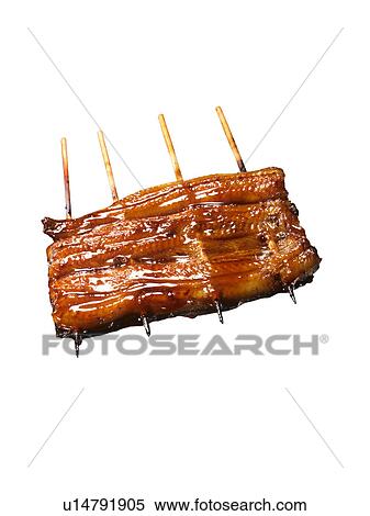 Eel brochettes View Large Photo Image Stock Photography - Eel brochettes. Fotosearch