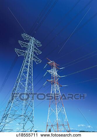 Electricity pylons, Tochigi Prefecture, Japan View Large Photo Image Stock Image - Electricity pylons, Tochigi Prefecture, Japan. Fotosearch