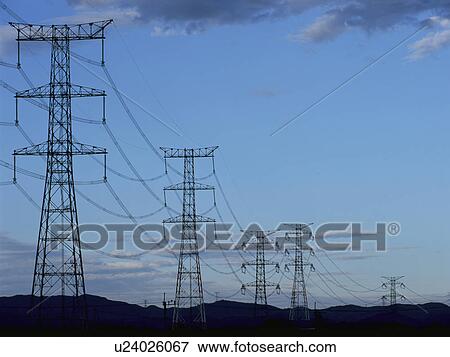 Electricity pylons, Tochigi Prefecture, Japan View Large Photo Image Stock Photo - Electricity pylons, Tochigi Prefecture, Japan. Fotosearch