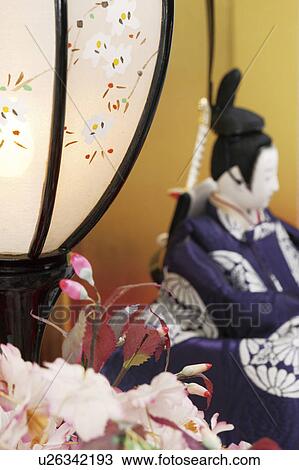 Stock Image - Emperor doll for Hinamatsuri (girl's day). Fotosearch