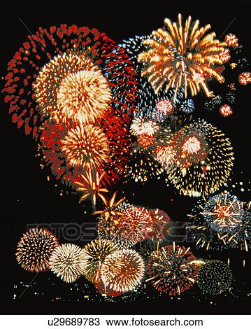 Stock Image - Fireworks. Fotosearch