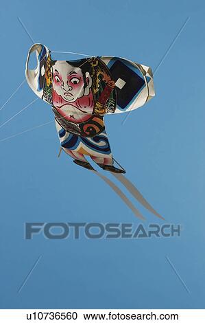 Flying Japanese kite View Large Photo Image Stock Image - Flying Japanese kite. Fotosearch