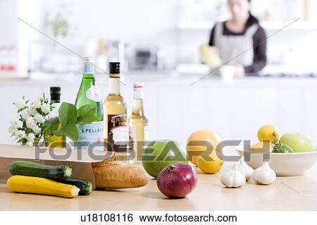 Food and drinks on table View Large Photo Image Stock Photograph - Food and drinks on table. Fotosearch