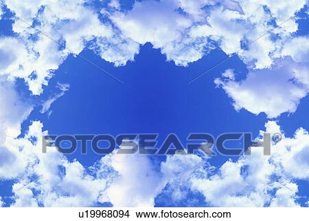 Picture - Frame of clouds. Fotosearch