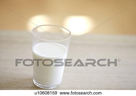 Glass of milk View Large Photo Image Stock Photo - Glass of milk. Fotosearch