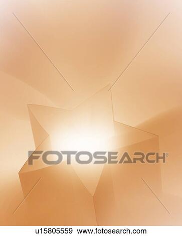 Stock Photo - Glowing brown star. Fotosearch