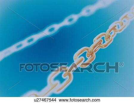 Picture - Gold and silver chains. Fotosearch