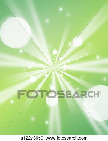 Green beams of light and glowing spheres View Large Photo Image Stock Image - Green beams of light and glowing spheres. Fotosearch