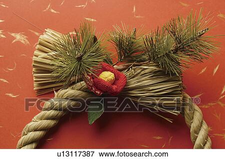Stock Photo - Japanese New Year wreath. Fotosearch