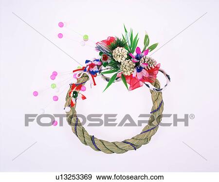 Japanese New Year wreath View Large Photo Image Stock Photo - Japanese New Year wreath. Fotosearch