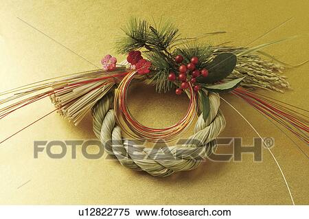 Stock Photography - Japanese New Year wreath. Fotosearch