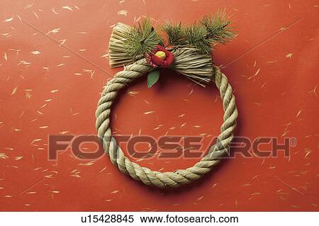 Japanese New Year wreath View Large Photo Image Stock Photography - Japanese New Year wreath. Fotosearch