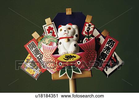 Stock Image - Japanese New Years lucky rake. Fotosearch