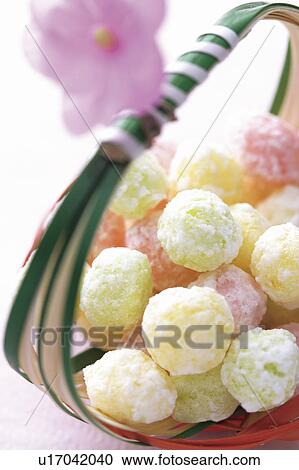 Stock Image - Japanese sweets. Fotosearch