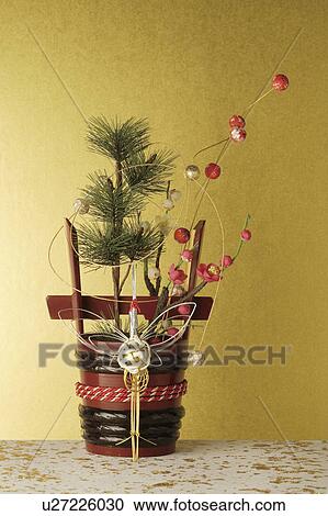 Stock Image - Kadomatsu decoration. Fotosearch