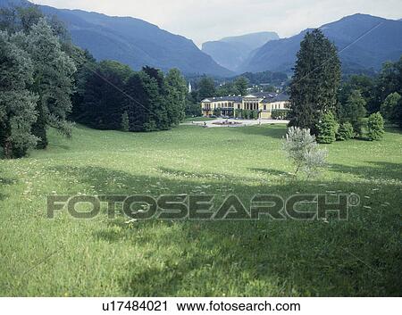 Stock Image - Kaiser Vila and a garden. Fotosearch