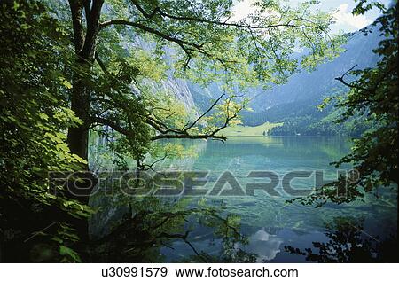 Stock Photo - Lake. Bavaria, Germany. Fotosearch