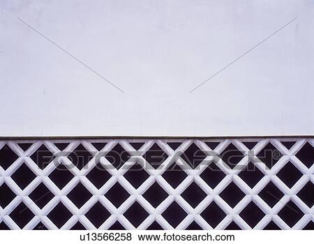 Stock Photo - Latticed wall. Fotosearch