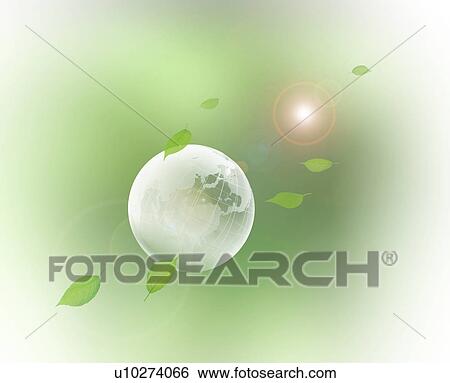 Leaves circling earth View Large Photo Image Stock Photograph - Leaves circling earth. Fotosearch