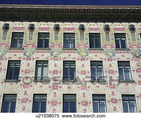 Majolica House, Vienna, Austria View Large Photo Image Stock Photography - Majolica House, Vienna, Austria. Fotosearch