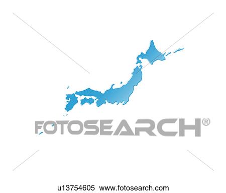 Map of Japan comprised of water View Large Photo Image Stock Photography - Map of Japan comprised of water. Fotosearch