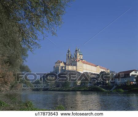 Melk Abbey, Melk, Austria View Large Photo Image Stock Image - Melk Abbey, Melk, Austria. Fotosearch