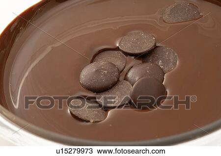 Stock Image - Melted chocolate. Fotosearch